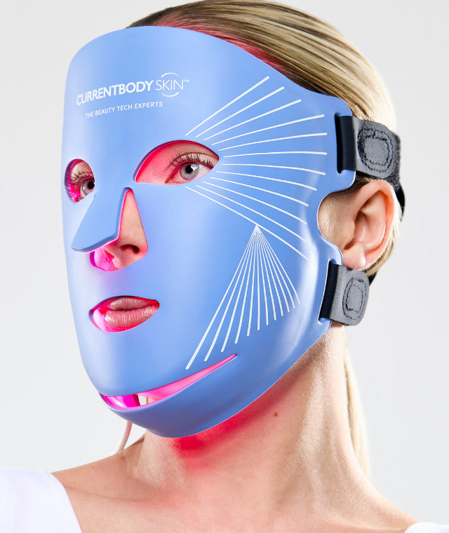 Red & Blue LED Light Therapy Face Mask for Acne | CurrentBody Skin