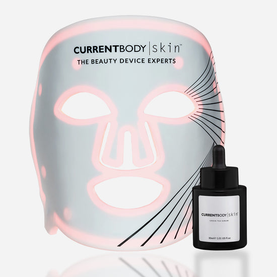 CurrentBody Skin LED Masker & Green Tea Serum Set
