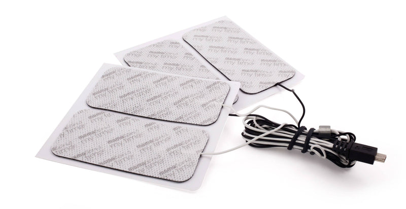TensCare MaMa MyTime electrodes with leads 50 x 100mm (4 pack)