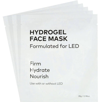 CurrentBody Skin LED Light Therapy Mask + CurrentBody Skin Hydrogel Masks (10 Pack)