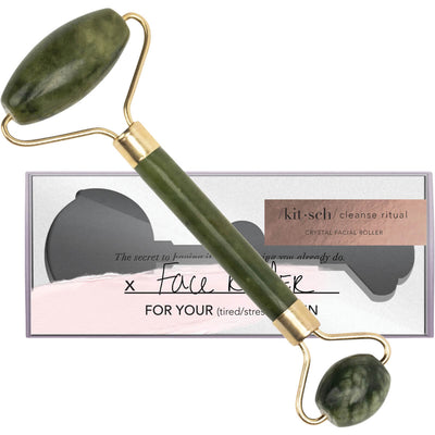 KITSCH Jade Crystal Facial Roller