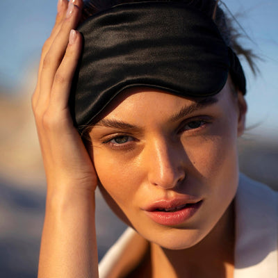 slip® Pure Silk Sleep Mask - Black - Holiday Edition