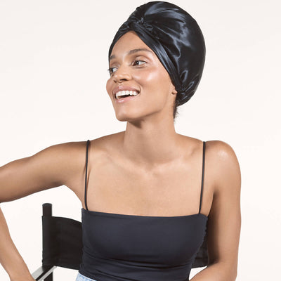 slip® Pure Silk Turban - Black