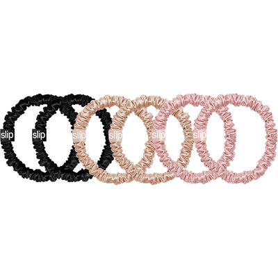 slip® Pure Silk Skinny Scrunchies - Multi