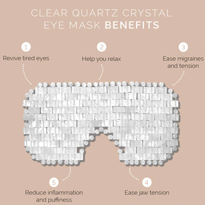 Hayo'u Clear Quartz Crystal Eye Mask