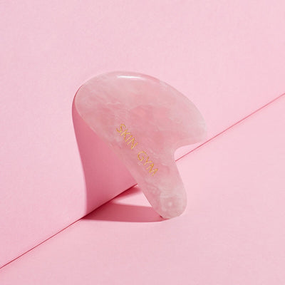 Skin Gym Rose Quartz Sculpty Heart Gua Sha